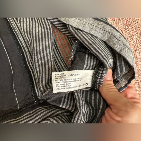 Universal thread soft woven cotton puff sleeve peasant midi dress. med Lagenlook - Picture 12 of 14